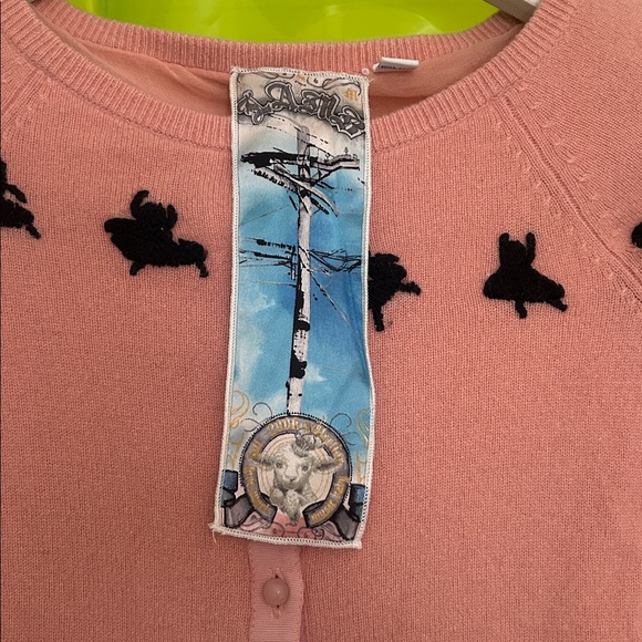 L.A.M.B. 2006 pink dancer cardigan - Picture 2 of 9